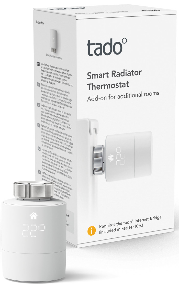 Tado Smart Radiator Knob Expansion 3-pack packaging