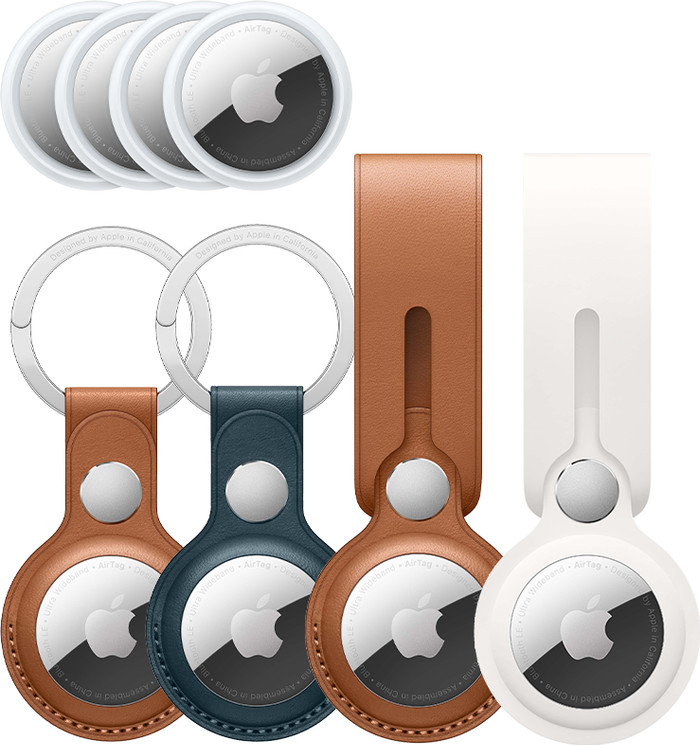 Apple AirTag 4-pack + 2 Apple Key Rings + 2 Apple Loops Main Image