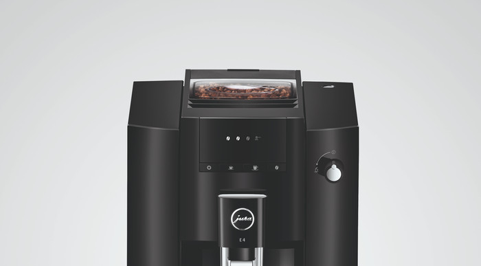 JURA E4 Piano Black (EA) product in gebruik