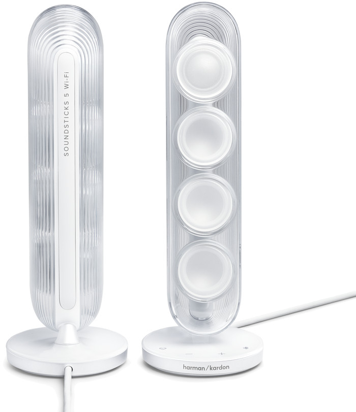 Harman Kardon SoundSticks 5 Wifi Wit detail
