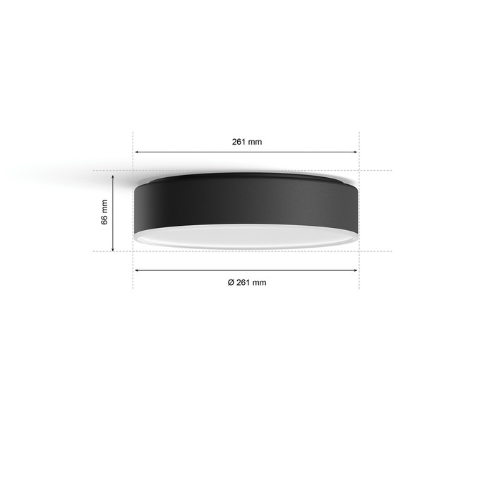 Philips Hue Enrave S Ceiling Lamp White Ambiance Black null