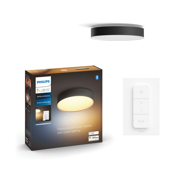 Philips Hue Enrave S Ceiling Lamp White Ambiance Black null