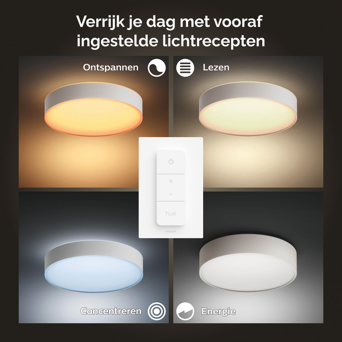 Philips Hue Enrave M Ceiling Lamp White Ambiance White + Dimmer null