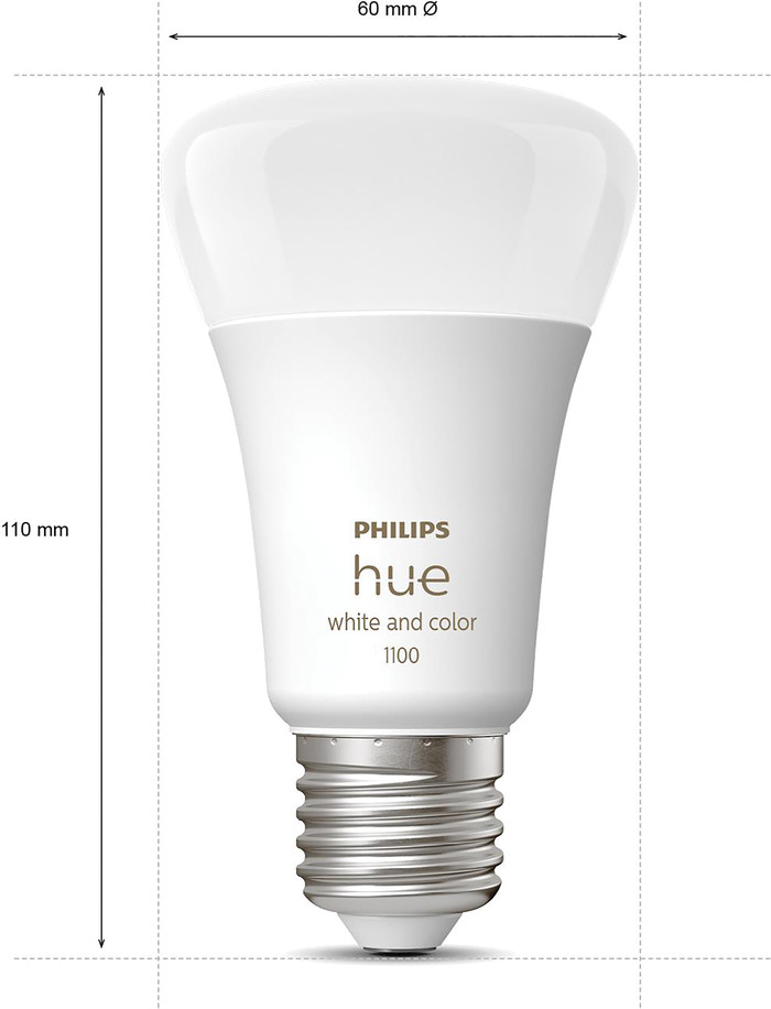 Philips Hue White and Color Starter Pack E27 with 3 Lights + Dimmer + Bridge null