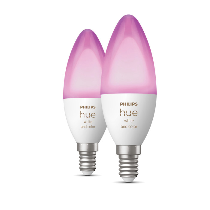 Philips Hue White and Color E14 6-pack front