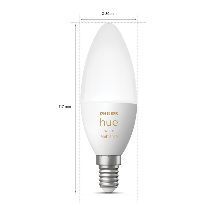 Philips Hue Ampoule Bougie White Ambiance E14 Lot de 3 null