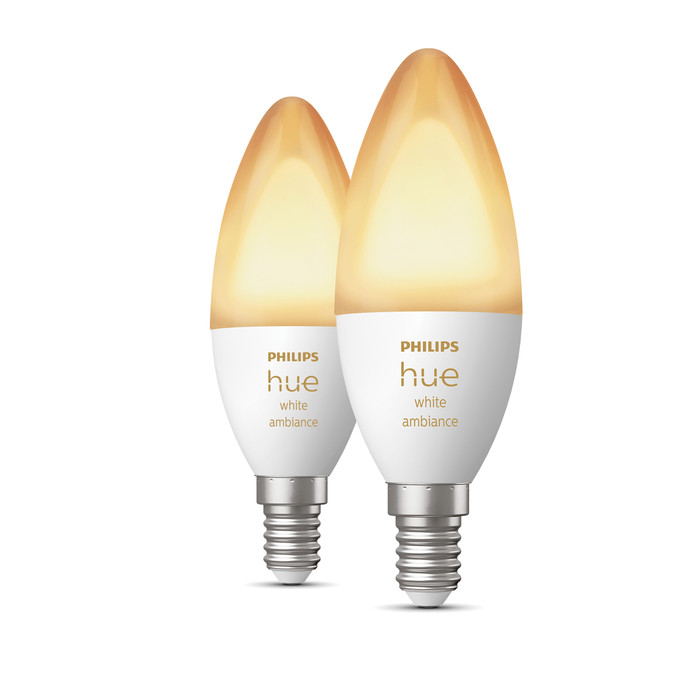 Philips Hue Kaarslamp White Ambiance E14 Duo pack Main Image