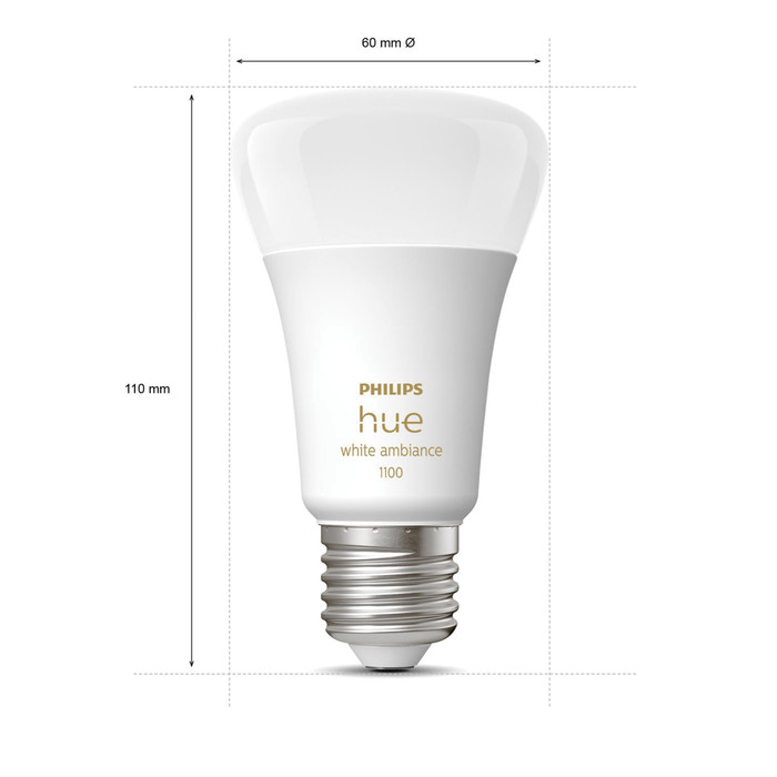 Philips Hue White Ambiance Starter Pack E27 met 3 lampen, dimmer + Bridge null