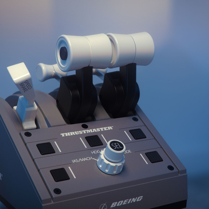 Thrustmaster TCA Yoke Pack Boeing Edition product in gebruik