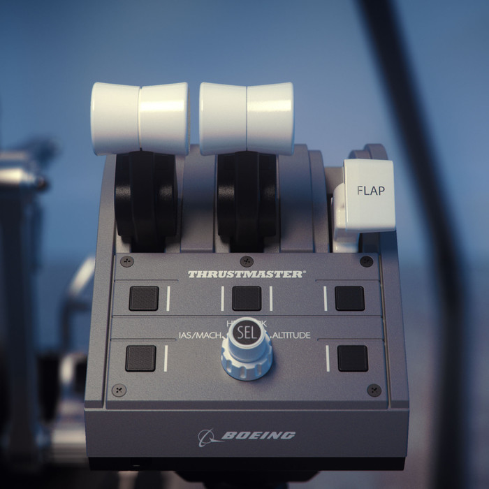 Thrustmaster TCA Yoke Pack Boeing Edition product in gebruik