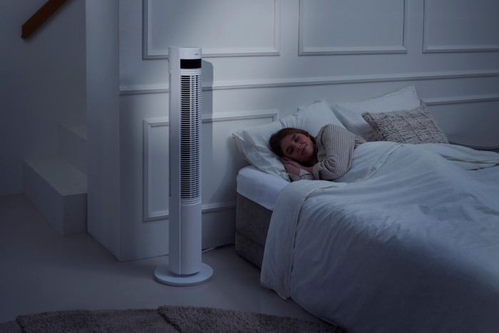 Duux Elevate Smart Wit product in gebruik