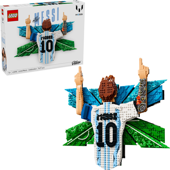 LEGO Editions Lionel Messi Viering 43018 rechterkant