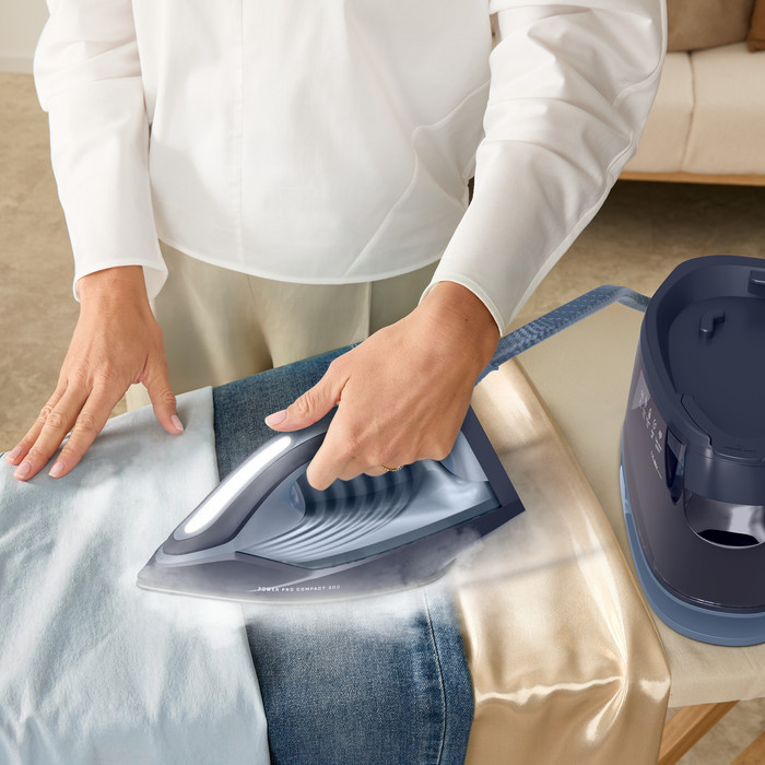 Tefal Power Pro Compact 300 SV6223 product in gebruik