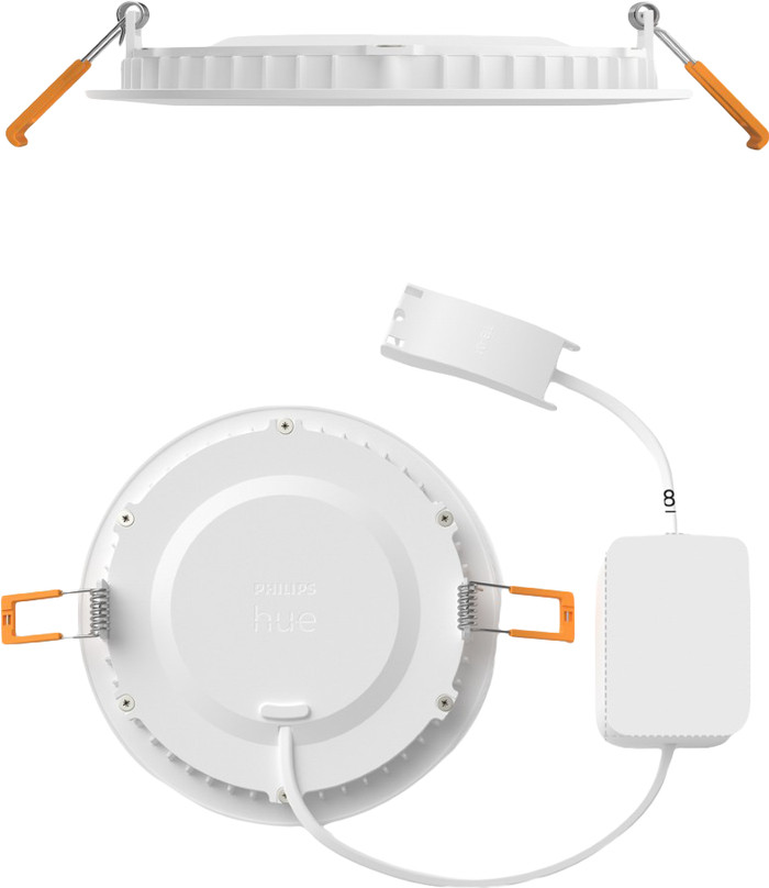 Philips Hue Inbouwspot Slim 3-Pack - White and Color - 170mm - Wit detail