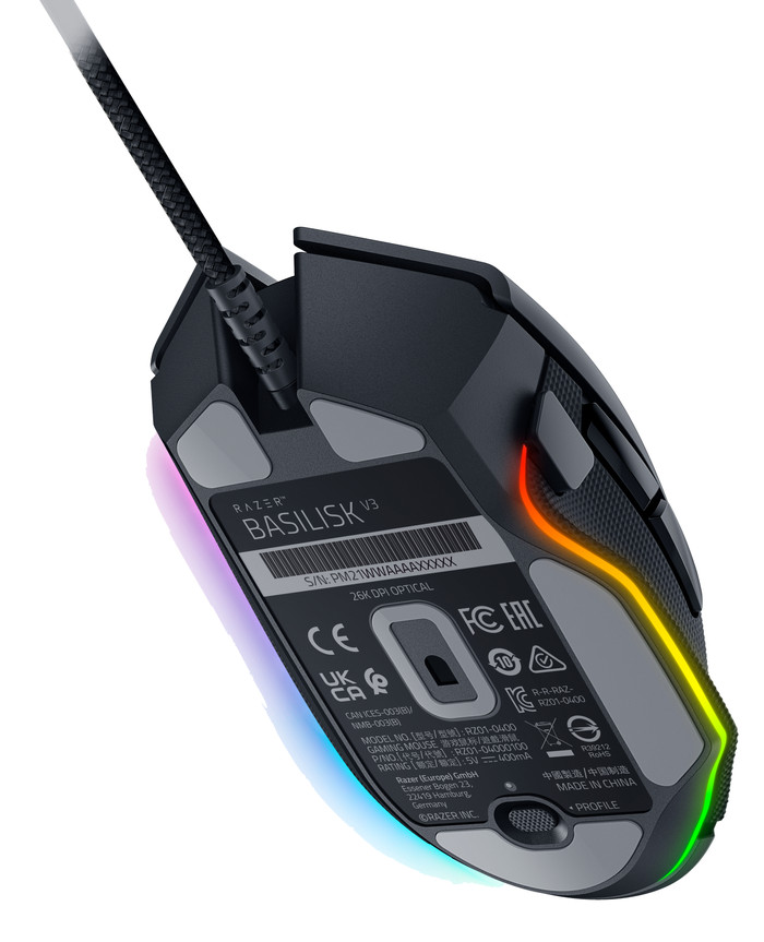 Razer Basilisk V3 Gaming Mouse bottom