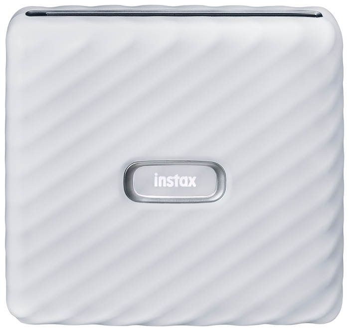 Fujifilm Instax Link WIDE Wit + Fujifilm Instax WIDE Film 10 x 2 pak product in gebruik