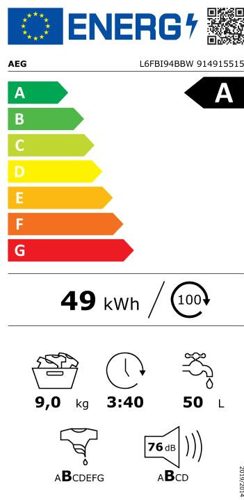 AEG L6FBI94BBW ProSense null