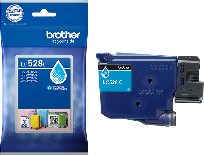 Brother LC-528 cartridge cyaan verpakking
