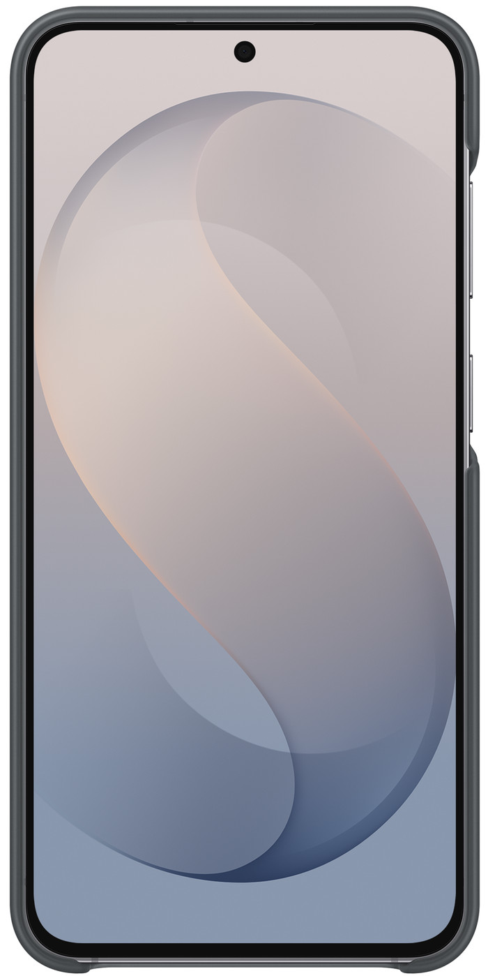 Samsung Galaxy S26 FE Siliconen Back Cover met Magneet Zwart voorkant