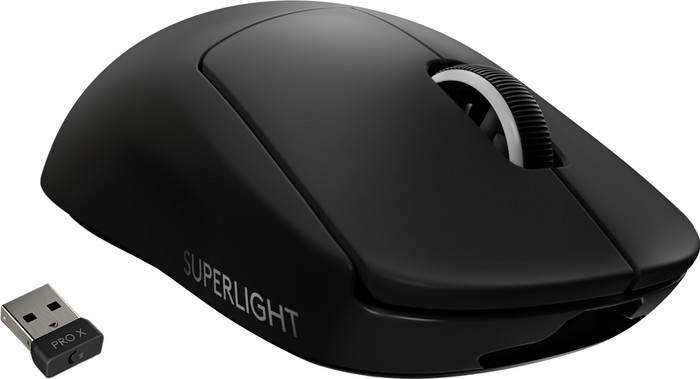 Logitech G Pro X Superlight Draadloze Gaming Muis Zwart rechterkant