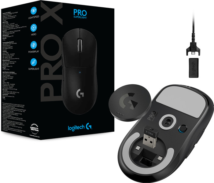 Logitech G Pro X Superlight Draadloze Gaming Muis Zwart visual leverancier