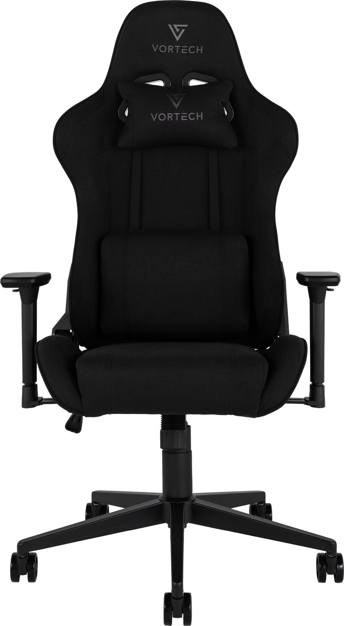 Vortech Essential Gamestoel Zwart voorkant