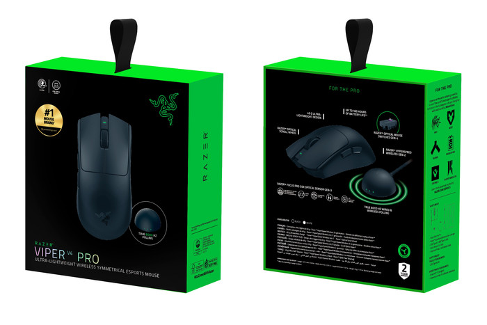 Razer Viper V4 Pro Wireless Gaming Muis Zwart verpakking