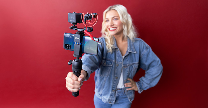Rode Vlogger Kit Universal product in use