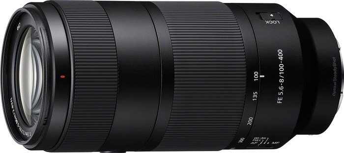 Sony FE 100-400mm f/5.6-8 OSS rechterkant