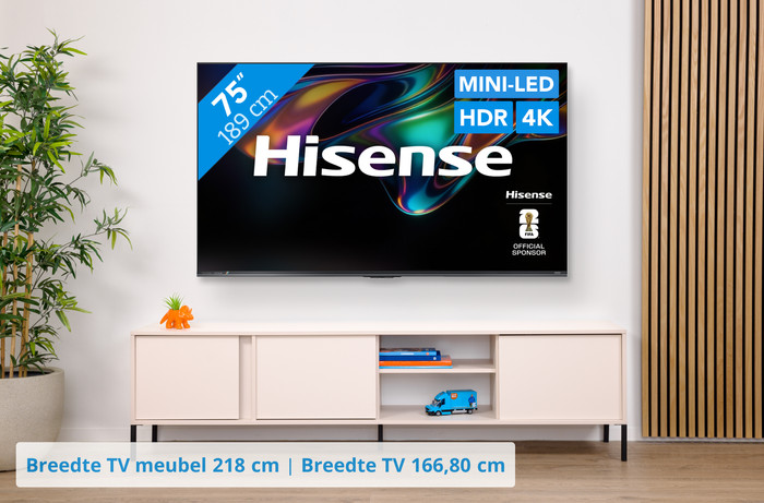 Hisense RGB Mini-led 75" UR8S (2026) visual Coolblue 1