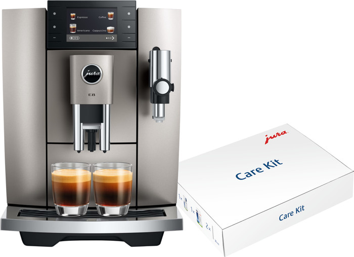 JURA E8 Midnight Silver (ED) + Care Kit v3 Main Image