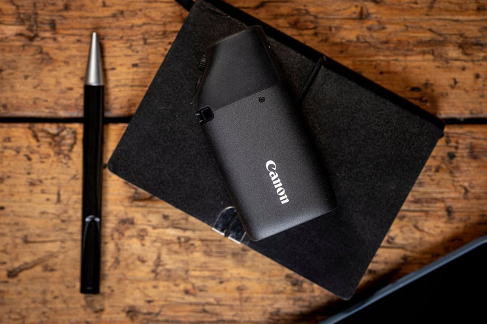 Canon Powershot Zoom Black product in use