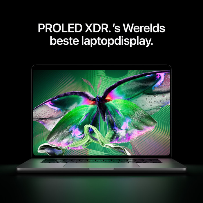 Apple MacBook Pro PROLED 16 inch M5 Pro (18 CPU / 20 GPU) 24GB/1TB Zwart QWERTY visual leverancier