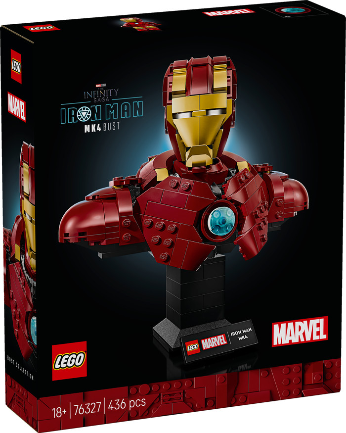 LEGO Marvel Iron Man MK4 Bust 76327 packaging