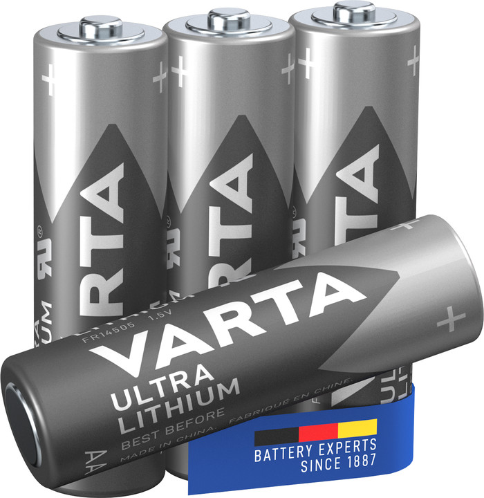 Varta Ultra Lithium AA Blister 4 Pièces avant