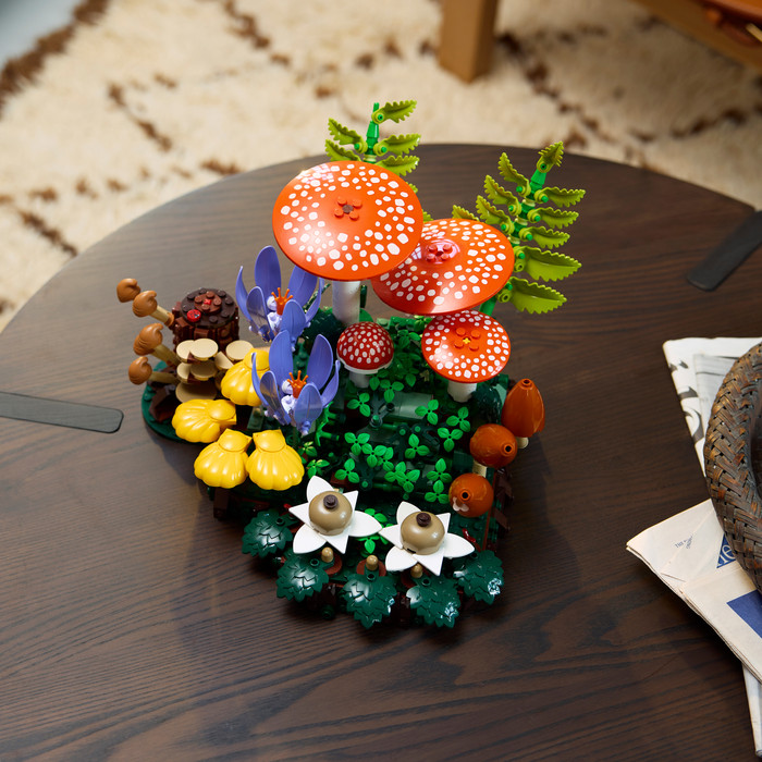 LEGO Botanicals Bospaddenstoelen 11505 product in gebruik