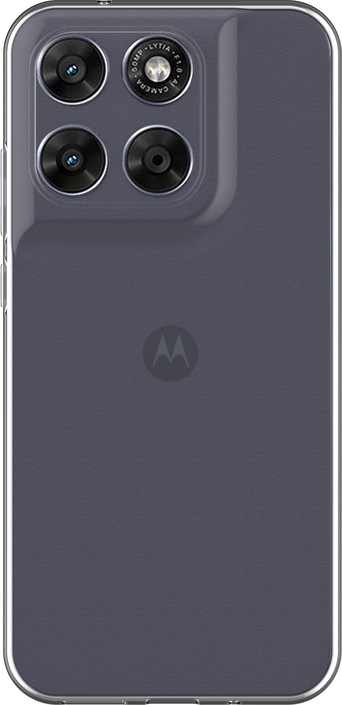 Just in Case Soft Design Motorola Moto G67 / G77 Back Cover Transparant Main Image