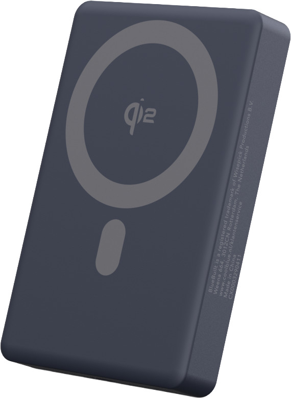 BlueBuilt Draadloze Powerbank met MagSafe en Qi2 10.000 mAh met Snelladen Grijs Main Image