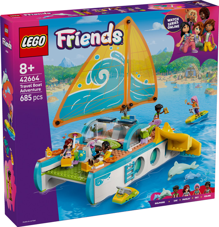 LEGO Friends Travel Boat Adventure 42664 packaging