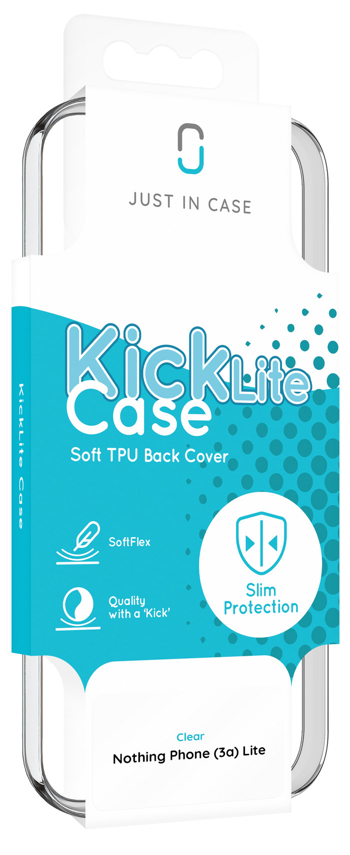 Just in Case Soft Design Nothing Phone (3a) Lite Back Cover Transparant verpakking