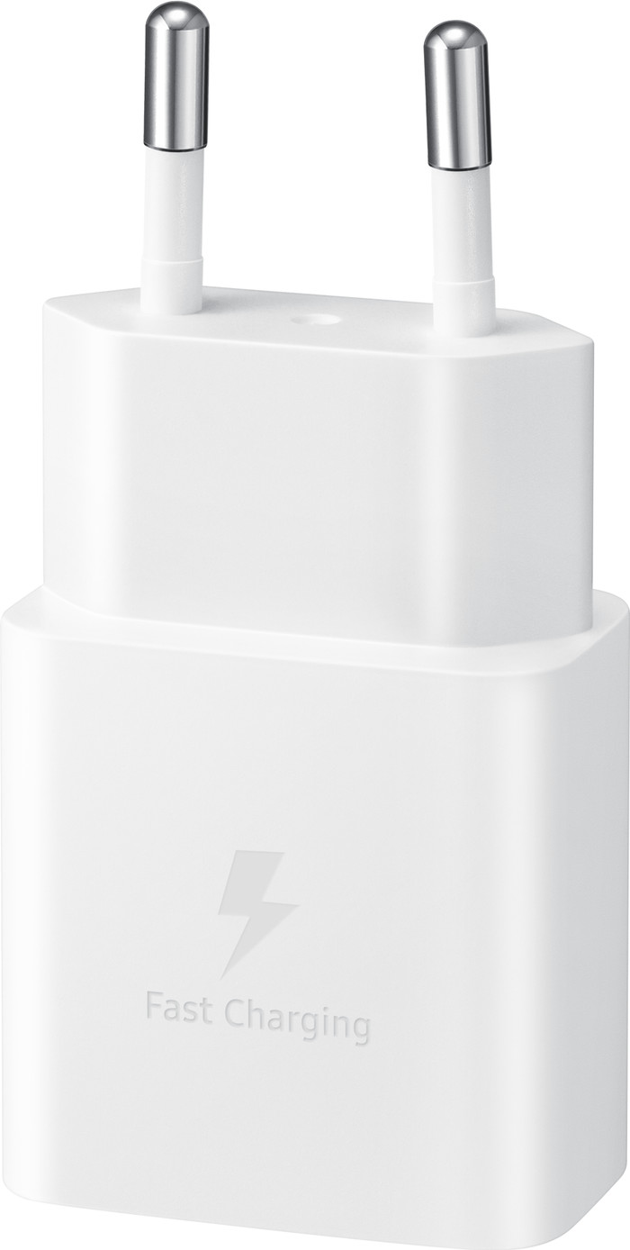 Samsung Power Delivery Oplader met Usb C Poort 15W Wit rechterkant