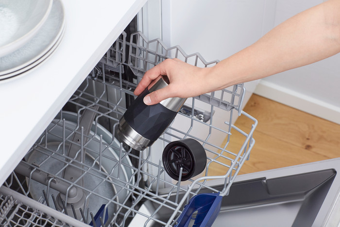 Tefal Travel Mug Compact 0.3L Black product in use