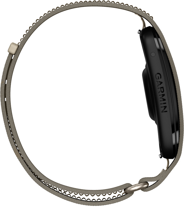 Garmin CIRQA Smart Band S/M Grijs linkerkant
