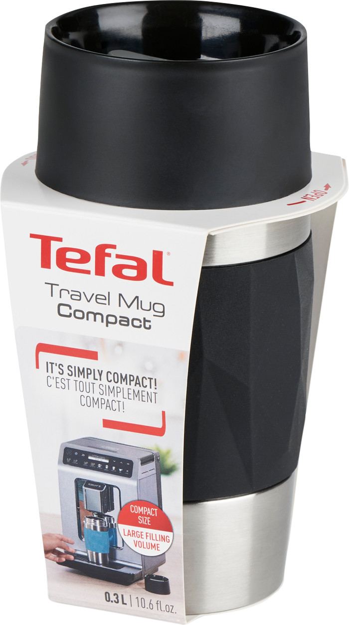 Tefal Travel Mug Compact 0.3L Black packaging