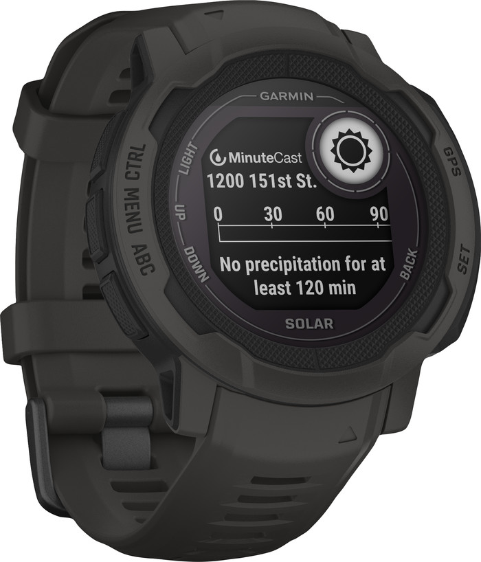 Garmin Instinct 2 Solar Graphite left side