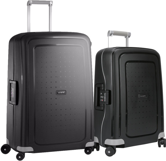 Samsonite S'cure Spinner 75+55cm Black kofferset Main Image