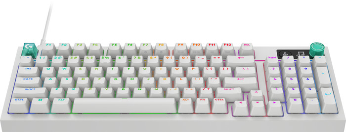 Logitech G316 X 98 Bedrade Gaming Toetsenbord Azerty Wit voorkant