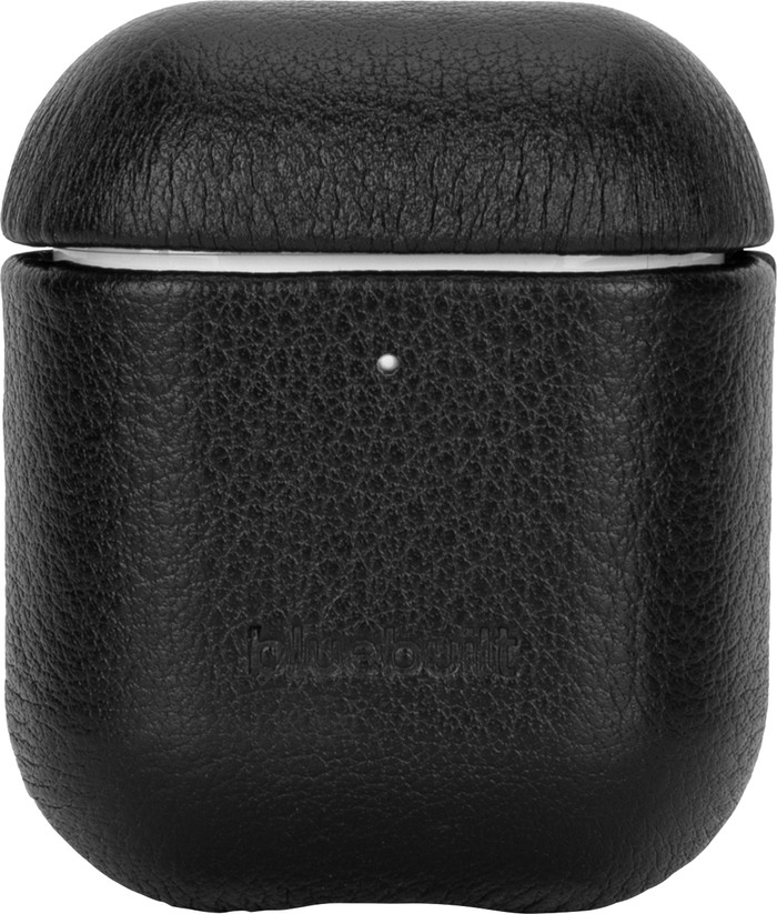 BlueBuilt Étui pour AirPods Gen 1/2 Cuir Noir arrière