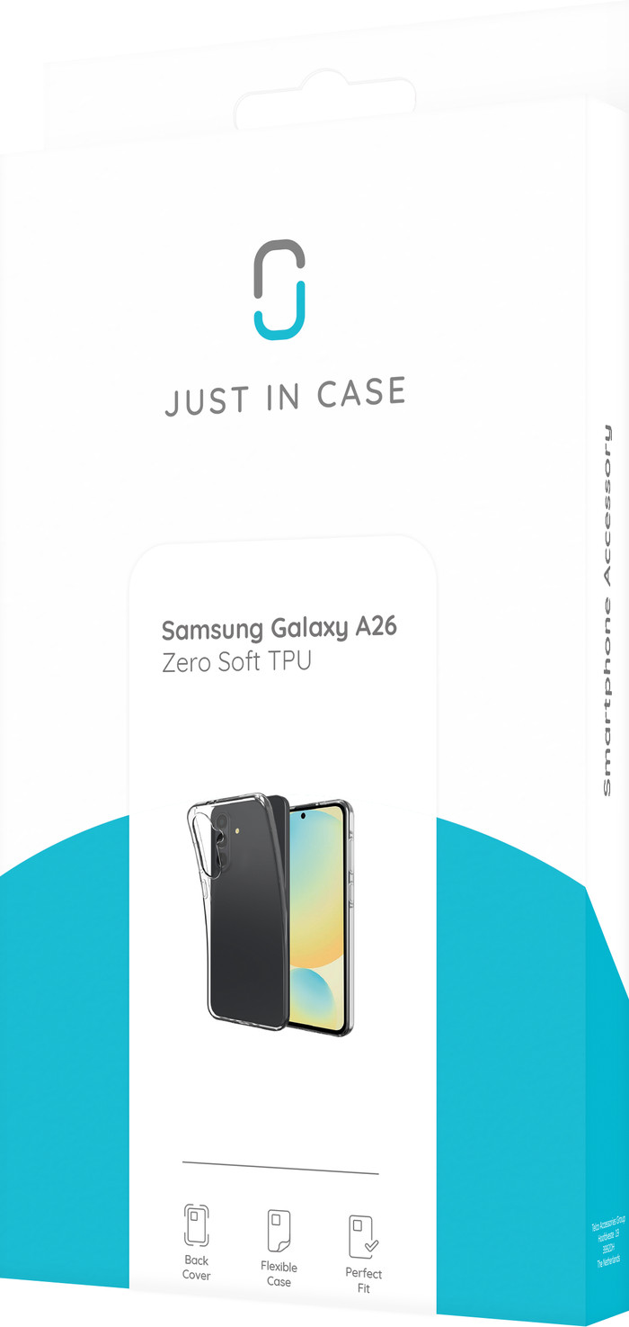 Just in Case Soft Design Samsung Galaxy A26 Back Cover Transparant verpakking