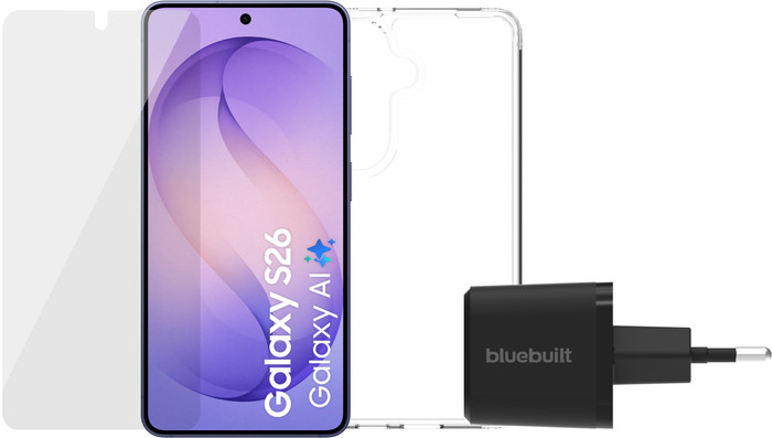 Samsung Galaxy S26 256GB Donkerblauw 5G + Compleet Accessoirepakket Main Image